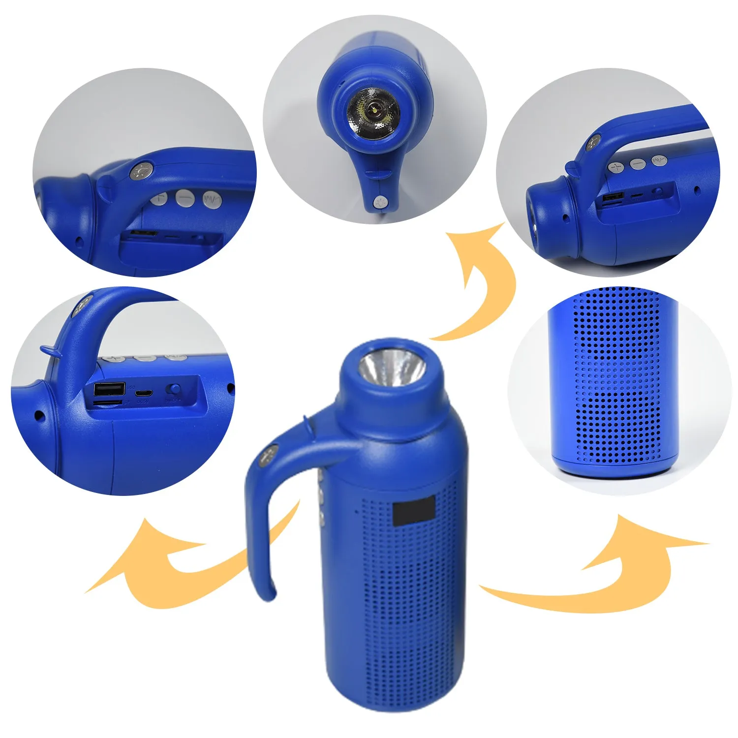 Bluetooth Speaker with Torch – Wireless Flash Light and Music